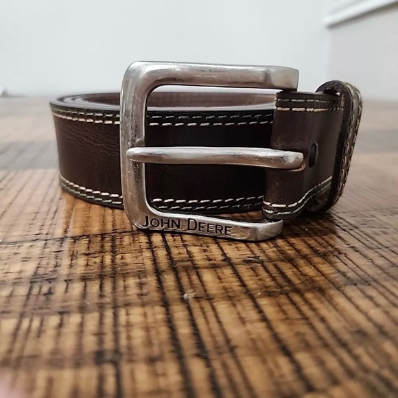 John Deere leather belt size 44 - Picture 1 of 4